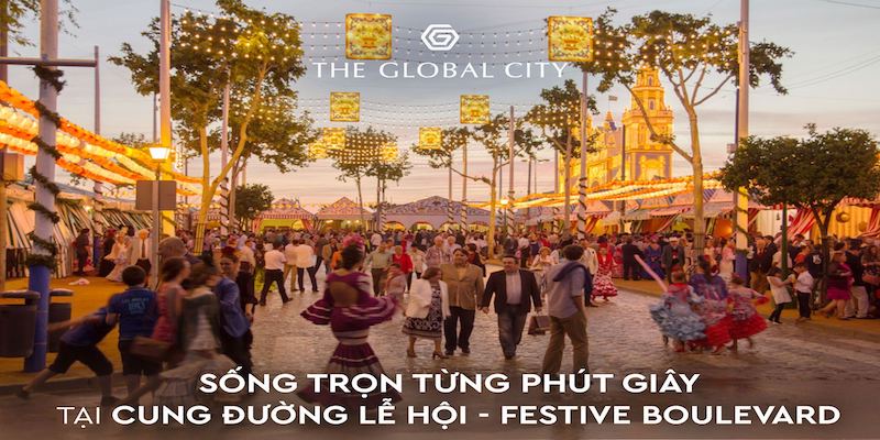 Cung đường lễ hội tại The Global City