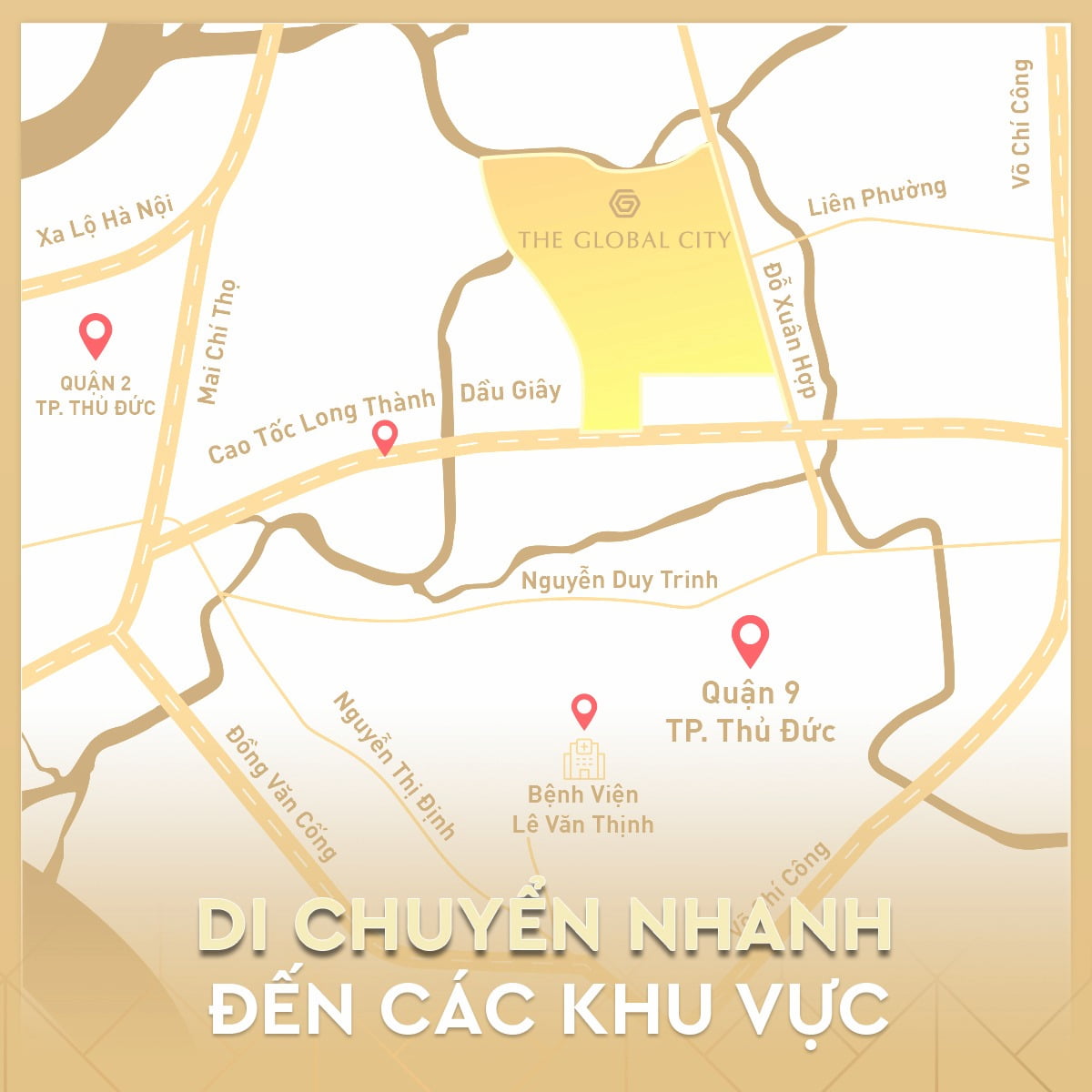 Liên kết vùng dự án The Global City Thủ Đức